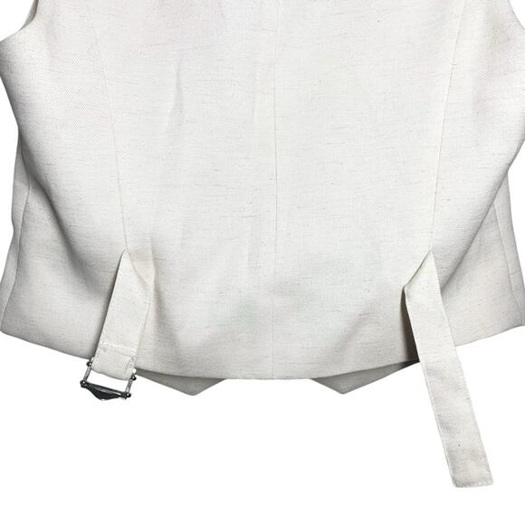 The Frankie Shop Off White Cream Ivory Indio Vest Medium - Picture 9 of 11